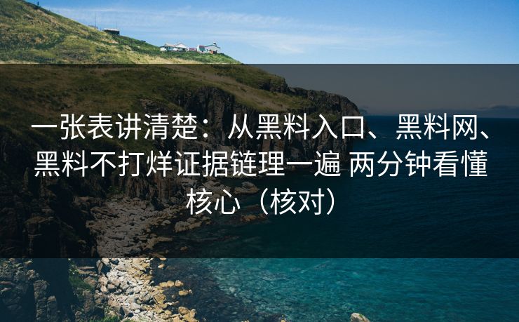 一张表讲清楚：从黑料入口、<strong>黑料网</strong>、黑料不打烊证据链理一遍 两分钟看懂核心（核对）